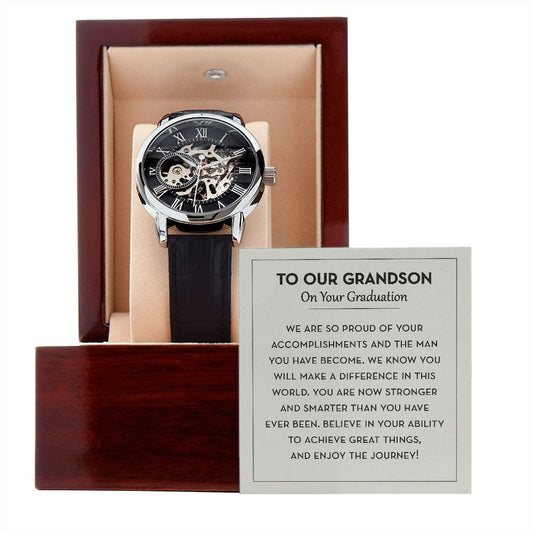 Graduation Gift for Grandson, Grandson Watch Gift from Grandparents