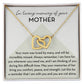 In Loving Memory of Your Mom, Memorial Gift For Loss of Mother, Loss of Mom Necklace
