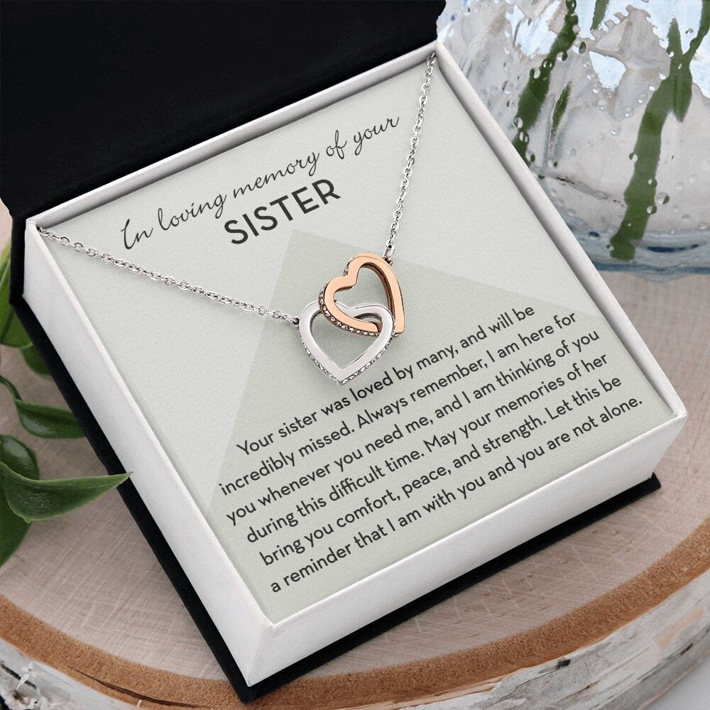 Loss of Sister Gift, Memorial Gifts For Loss of Sister, Sympathy Gift Ideas, Memorial Jewelry, Remembrance Necklace, In Memory of Sister