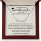 Granddaughter Gift for 8th Grade Graduation, Personalized Name Necklace