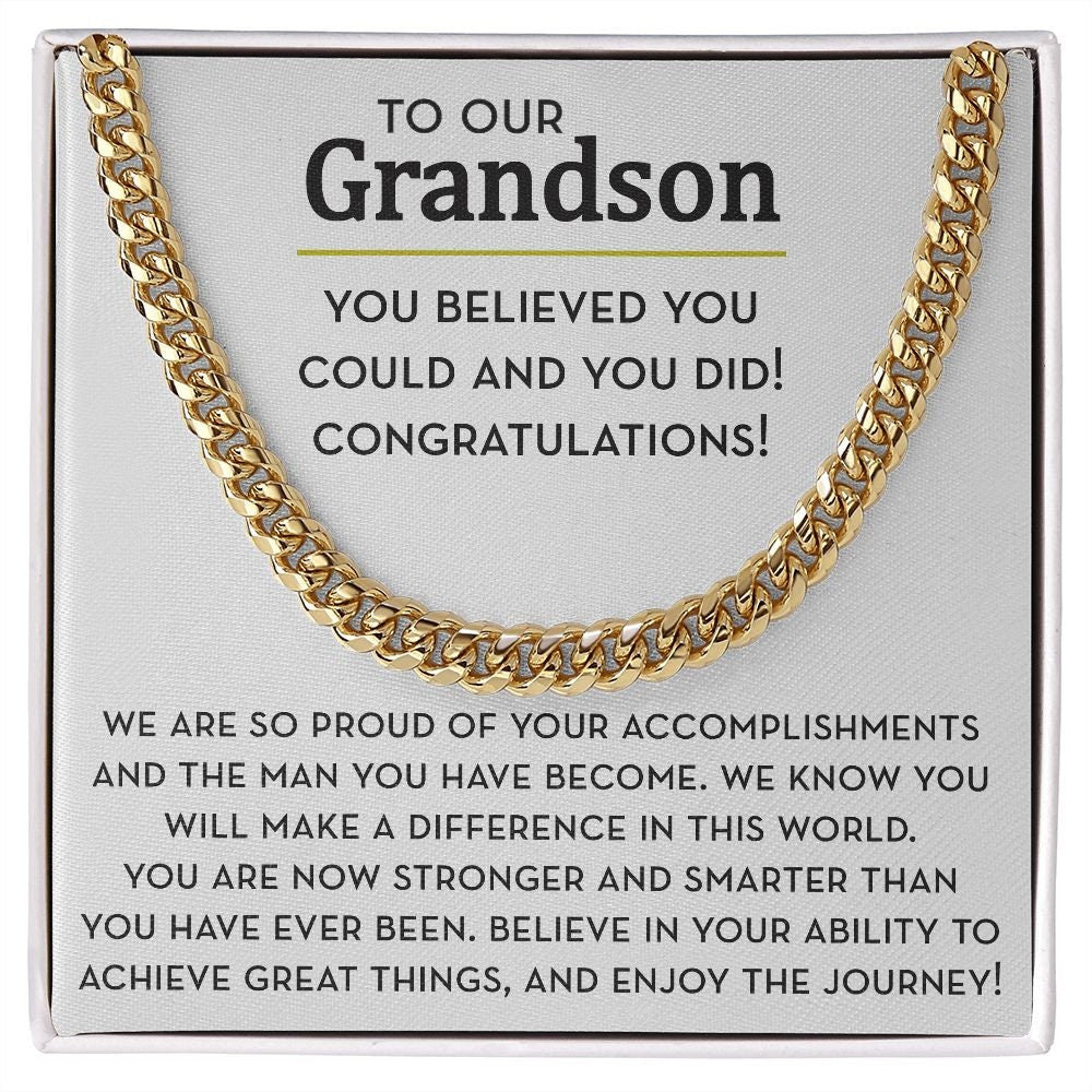 Graduation Gift for Grandson, Gift from Grandparents