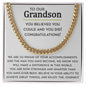 Graduation Gift for Grandson, Gift from Grandparents