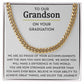 Graduation Gift for Grandson, Chain Necklace for Grandson Graduation