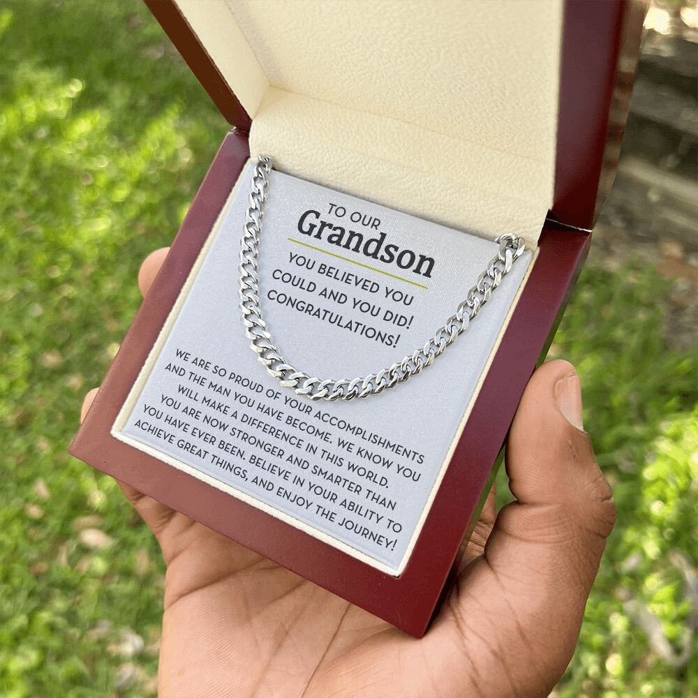 Graduation Gift for Grandson, Gift from Grandparents