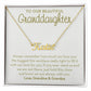 Personalized Name Necklace for Granddaughter, Gift from Grandparents