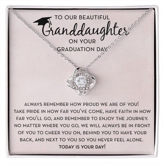 Granddaughter Gift for Graduation from Grandparents, Graduation Necklace for Granddaughter